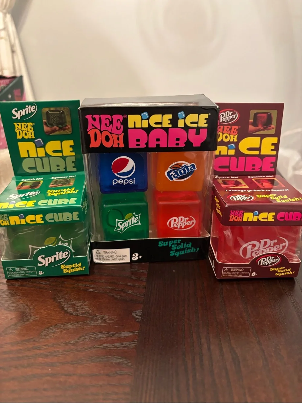 NeeDoh Nice Cube Soda Can Squishies - Sprite, Dr Pepper, Fanta, Pepsi